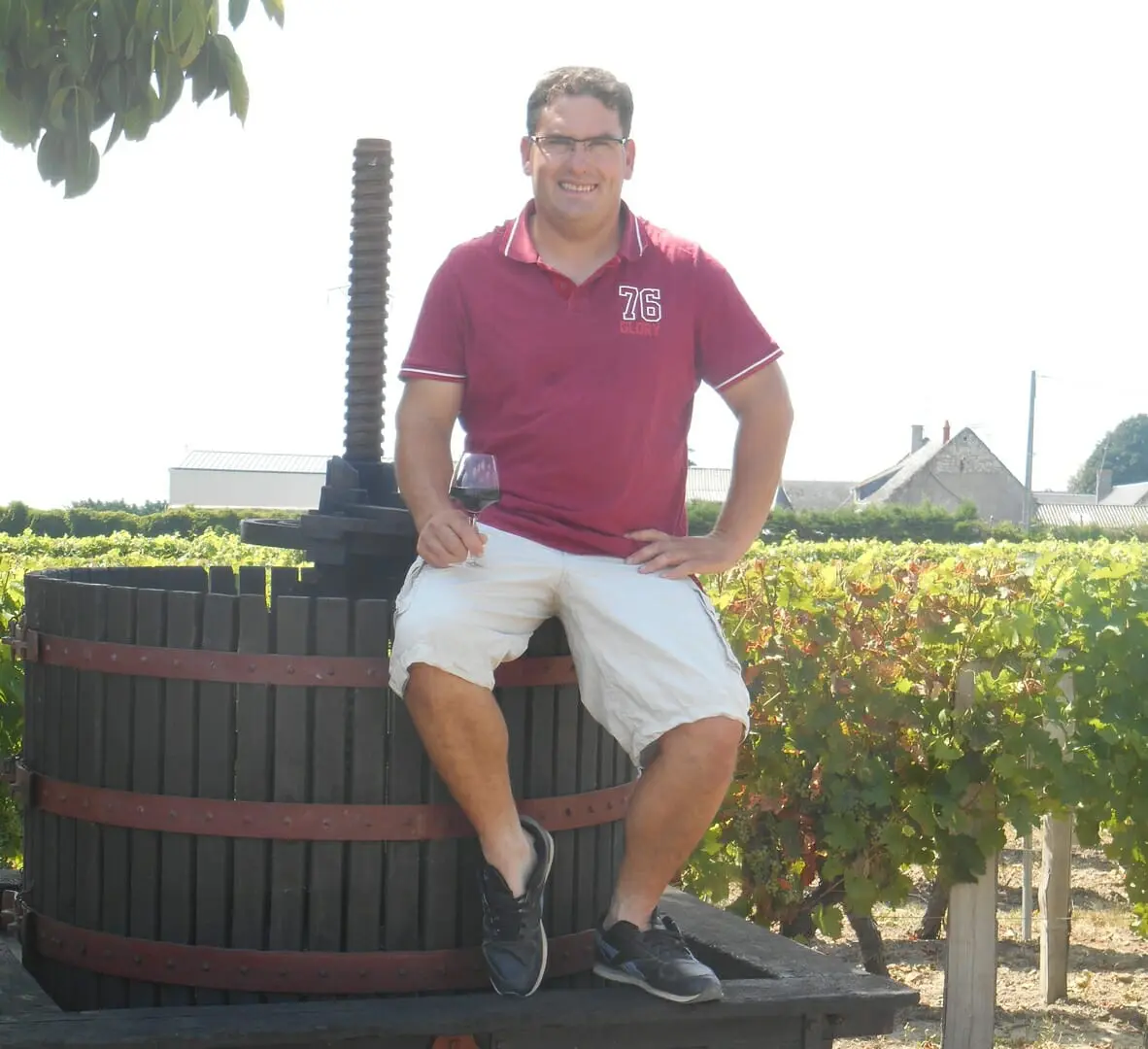 Vignoble du gros caillou patrice DELANOUE pressoir Saint Nicolas de Bourgueil